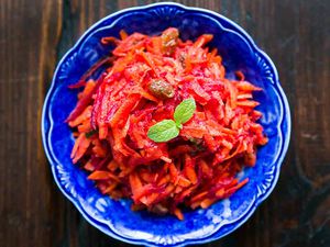 Moroccan Grated Beet and Carrot Salad