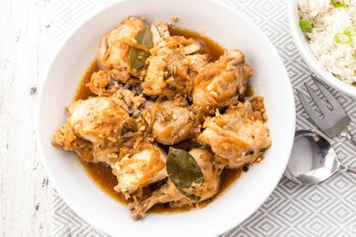 Pressure Cooker Chicken Adobo with Rice