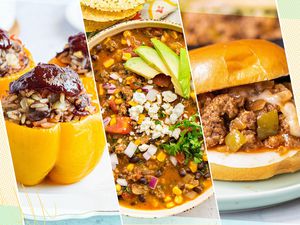 Three meals made with ground beef