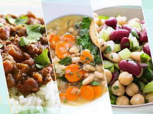 Three recipes made with canned beans