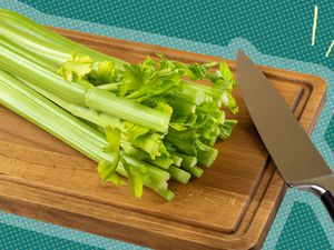 celery on a cutting board
