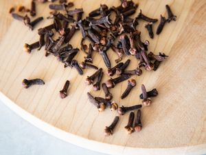 Cloves on a Wooden Tray