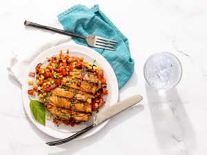 Grilled Honey-Balsamic Chicken with Vegetables