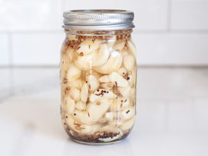Pickled Garlic in a Jar