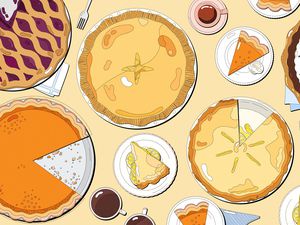 Illustration of pies