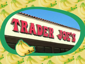 TJ's storefront with bananas