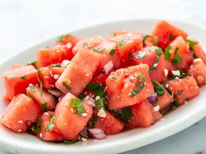 Watermelon Feta Salad With Mint
